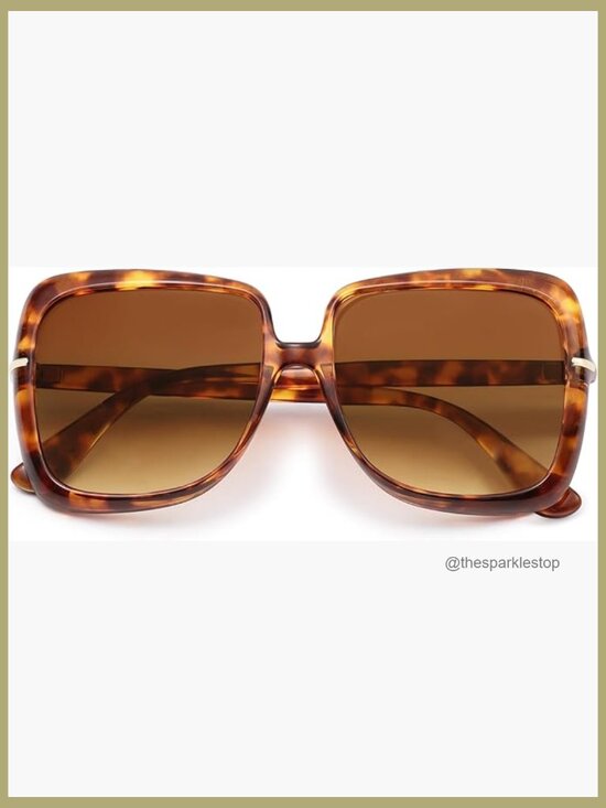 Polarized Oversized Square Sunglasses with UV Protection main image 5